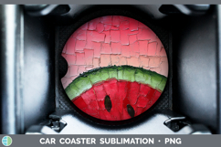 GorgeousBS05 Thick Paint Car Coaster design.
