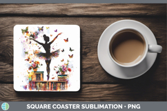 GorgeousBS06 Bookshelf Square Coaster design.