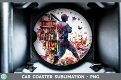 GorgeousBS06 Bookshelf Car Coaster design.