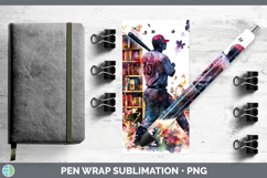 GorgeousBS06 Bookshelf Pen Wrap design.