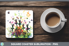 GorgeousBS06 Bookshelf Square Coaster design.