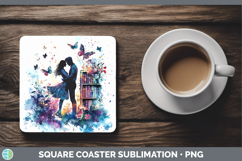 GorgeousBS06 Bookshelf Square Coaster design.