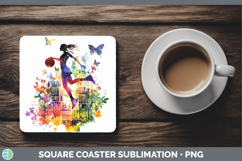 GorgeousBS06 Bookshelf Square Coaster design.