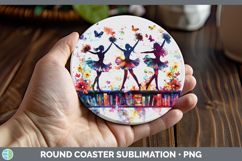 GorgeousBS06 Bookshelf Round Coaster design.