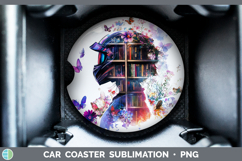 GorgeousBS06 Bookshelf Car Coaster design.