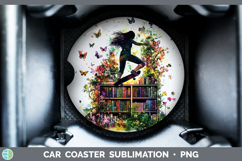 GorgeousBS06 Bookshelf Car Coaster design.
