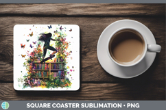 GorgeousBS06 Bookshelf Square Coaster design.