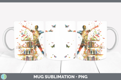 GorgeousBS06 Bookshelf Mug Wrap design.