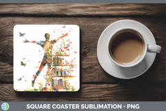 GorgeousBS06 Bookshelf Square Coaster design.