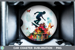 GorgeousBS06 Bookshelf Car Coaster design.