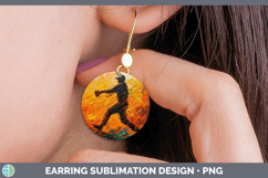 GorgeousBS06 Thick Paint Round Earrings design.