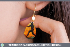 GorgeousBS06 Thick Paint Teardrop Earrings design.