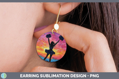 GorgeousBS06 Thick Paint Round Earrings design.