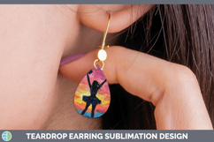 GorgeousBS06 Thick Paint Teardrop Earrings design.
