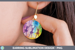 GorgeousBS06 Thick Paint Round Earrings design.