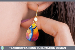 GorgeousBS06 Thick Paint Teardrop Earrings design.