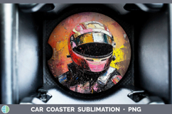 GorgeousBS06 Thick Paint Car Coaster design.