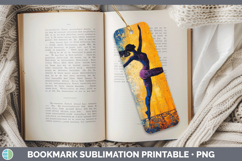 GorgeousBS06 Thick Paint Bookmark design.