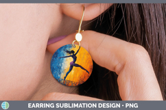 GorgeousBS06 Thick Paint Round Earrings design.
