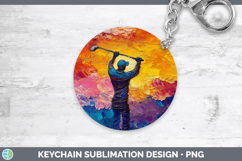 GorgeousBS06 Thick Paint Keychain design.