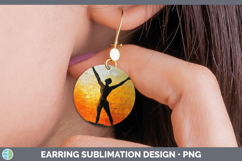 GorgeousBS06 Thick Paint Round Earrings design.