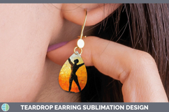 GorgeousBS06 Thick Paint Teardrop Earrings design.