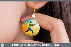 GorgeousBS06 Thick Paint Round Earrings design.