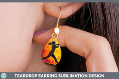 GorgeousBS06 Thick Paint Teardrop Earrings design.