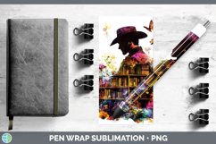 GorgeousBS07 Bookshelf Pen Wrap design.