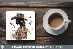 GorgeousBS07 Bookshelf Square Coaster design.