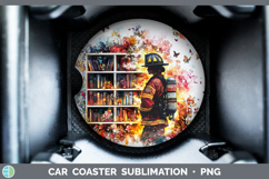 GorgeousBS07 Bookshelf Car Coaster design.