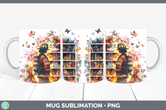 GorgeousBS07 Bookshelf Mug Wrap design.