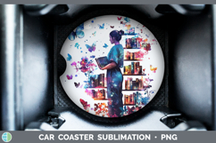 GorgeousBS07 Bookshelf Car Coaster design.