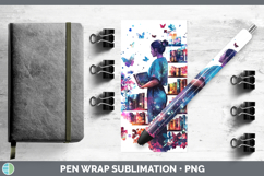 GorgeousBS07 Bookshelf Pen Wrap design.
