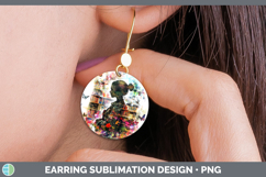 GorgeousBS07 Bookshelf Round Earrings design.
