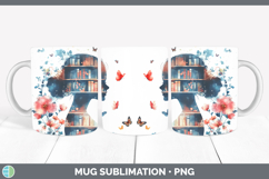 GorgeousBS07 Bookshelf Mug Wrap design.