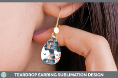 GorgeousBS07 Bookshelf Teardrop Earrings design.