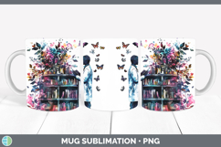 GorgeousBS07 Bookshelf Mug Wrap design.