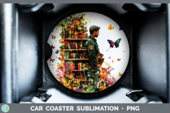 GorgeousBS07 Bookshelf Car Coaster design.