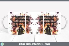 GorgeousBS07 Bookshelf Mug Wrap design.