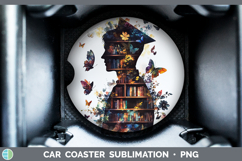 GorgeousBS07 Bookshelf Car Coaster design.