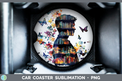 GorgeousBS07 Bookshelf Car Coaster design.