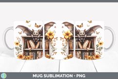 GorgeousBS08 Bookshelf Mug Wrap design.