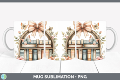 GorgeousBS08 Bookshelf Mug Wrap design.