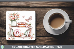 GorgeousBS08 Bookshelf Square Coaster design.