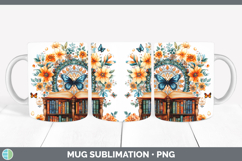 GorgeousBS08 Bookshelf Mug Wrap design.
