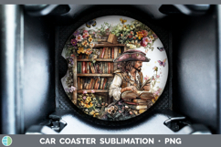 GorgeousBS08 Bookshelf Car Coaster design.