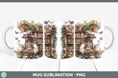 GorgeousBS08 Bookshelf Mug Wrap design.