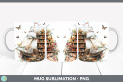 GorgeousBS08 Bookshelf Mug Wrap design.