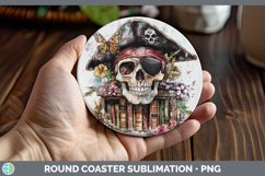 GorgeousBS08 Bookshelf Round Coaster design.